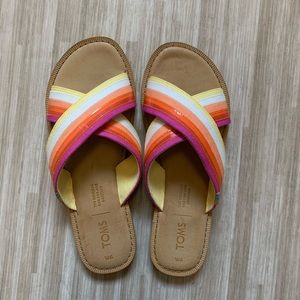 Brand New TOMS Cross Strap Sandals